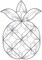 6-3/8"x9" Exquisite Clear Glass Pineapple Bevel Cluster EC125